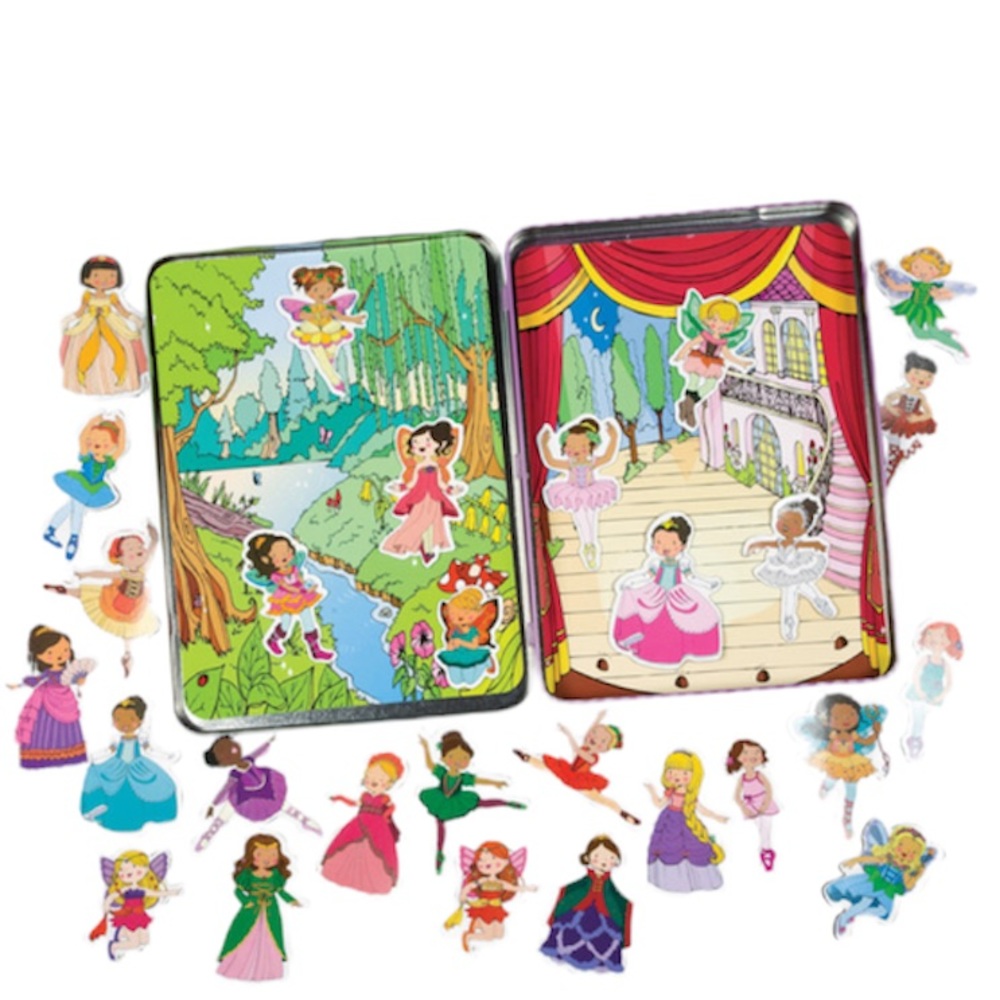 T. S. Shure Princesses Fairies & Ballerinas Magnetic Tin Play Set